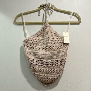 NWT Abercrombie & Fitch Crochet Halter Top